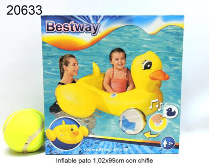 Imagen de INFLABLE PATO CON CHIFLE 102X99CM 1.24